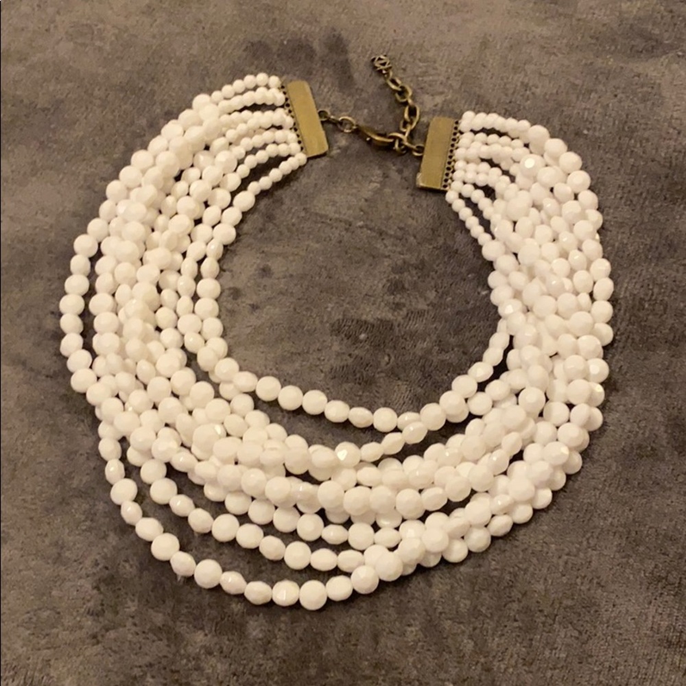 White Beaded Necklace!